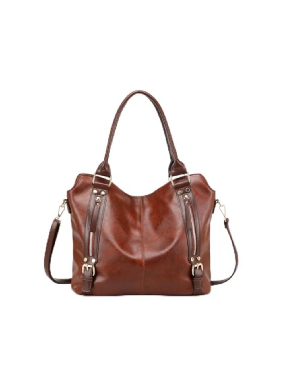 Vegan Leather Hobo Bag Large Tote Crossbody Purse Shoulder Bag